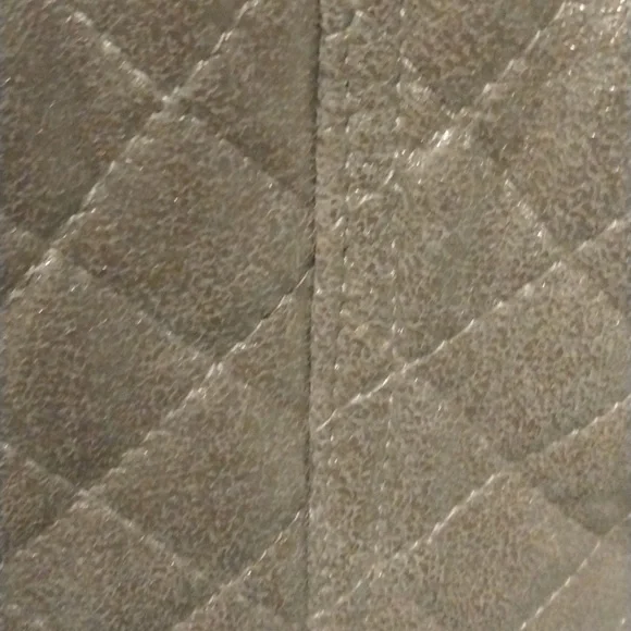 Gold Champagne Moto Jacket Quilted Leather - Picture 3 of 7